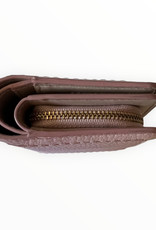Marc Jacobs Marc Jacobs Compact Bifold Small Wallet Pebbled Leather Zip Compartment