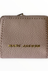 Marc Jacobs Marc Jacobs Compact Bifold Small Wallet Pebbled Leather Zip Compartment
