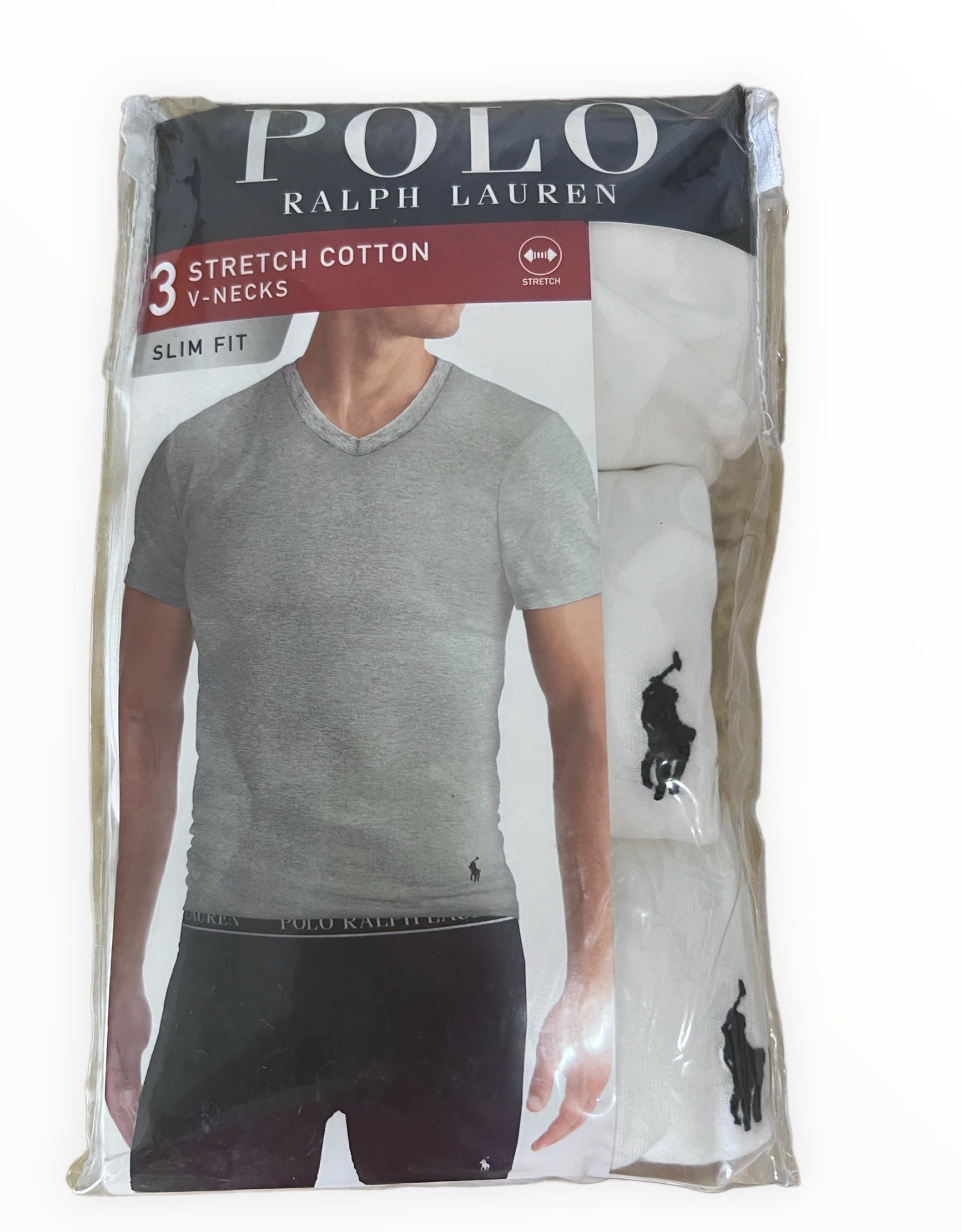 Polo Ralph Lauren 3-Pack Stretch Cotton V-Neck T-Shirts Slim Fit - Finaella  Manila