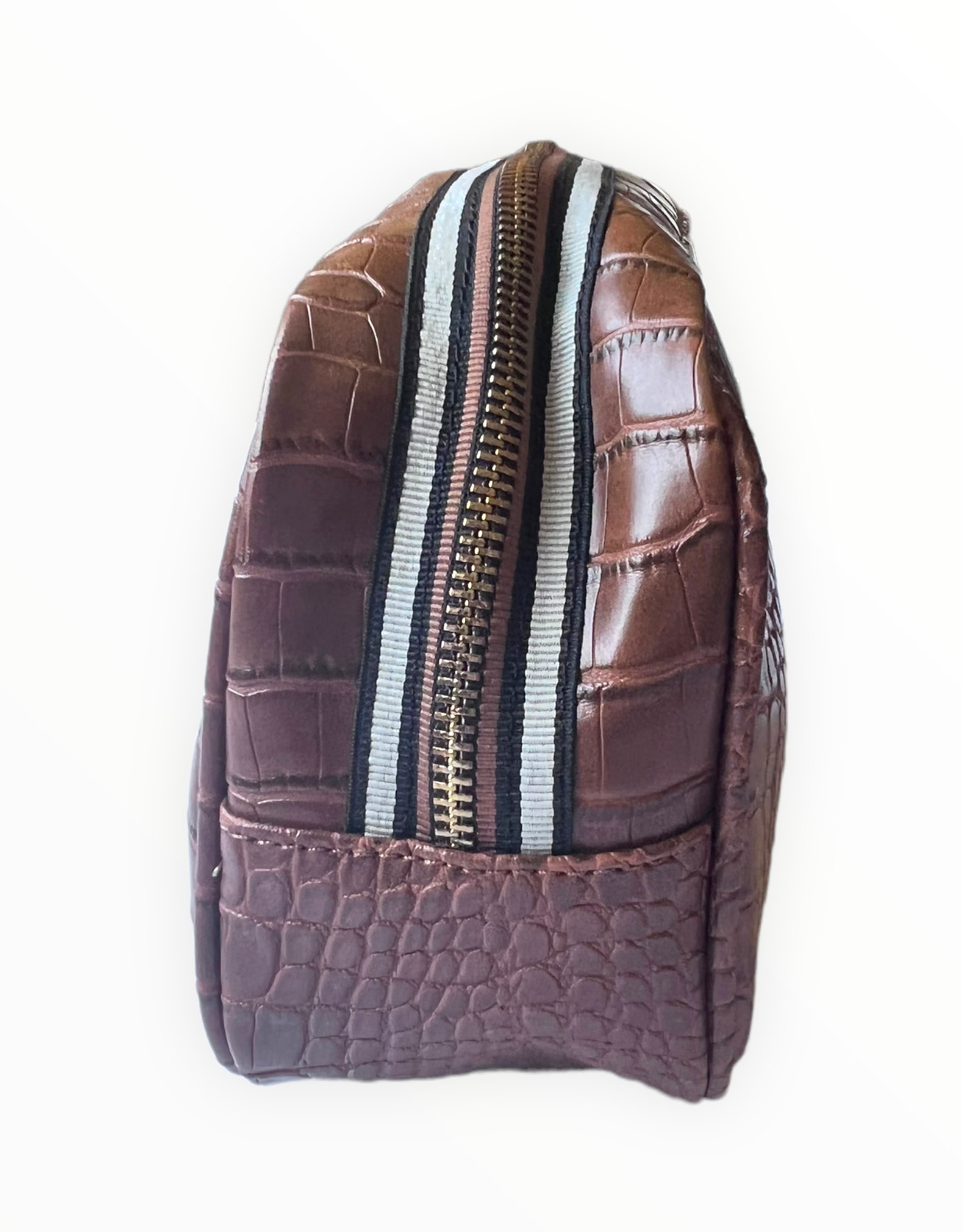 Vince Camuto Vince Camuto Croco Embossed Leather Camera Bag