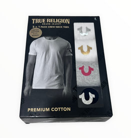 True Religion True Religion 3+1 Pack Crew Neck Tees Premium Cotton