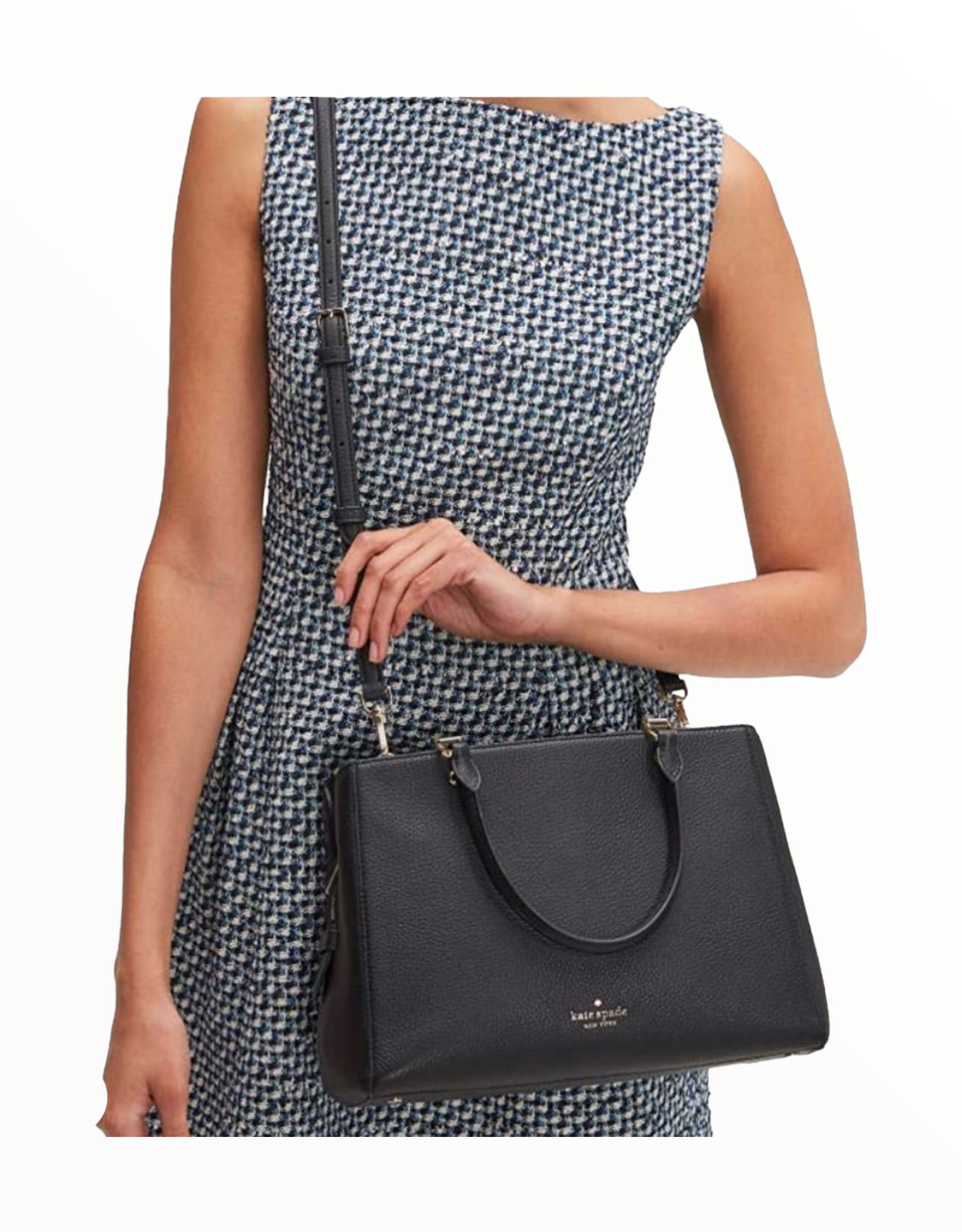 Kate Spade Kate Spade Leila Pebbled Leather Medium Triple Compartment Crossbody Bag Handbag
