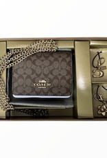 Coach Coach Boxed Mini Wallet on a Chain + 2 Charms
