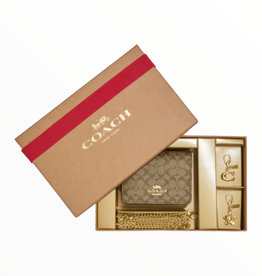 Coach Coach Boxed Mini Wallet on a Chain + 2 Charms