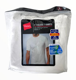 Hanes Hanes 4-Pack Tagless Shirts Crew Neck Original Fit