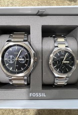 Fossil Fossil Couple’s Watch  Two Tone Black Face