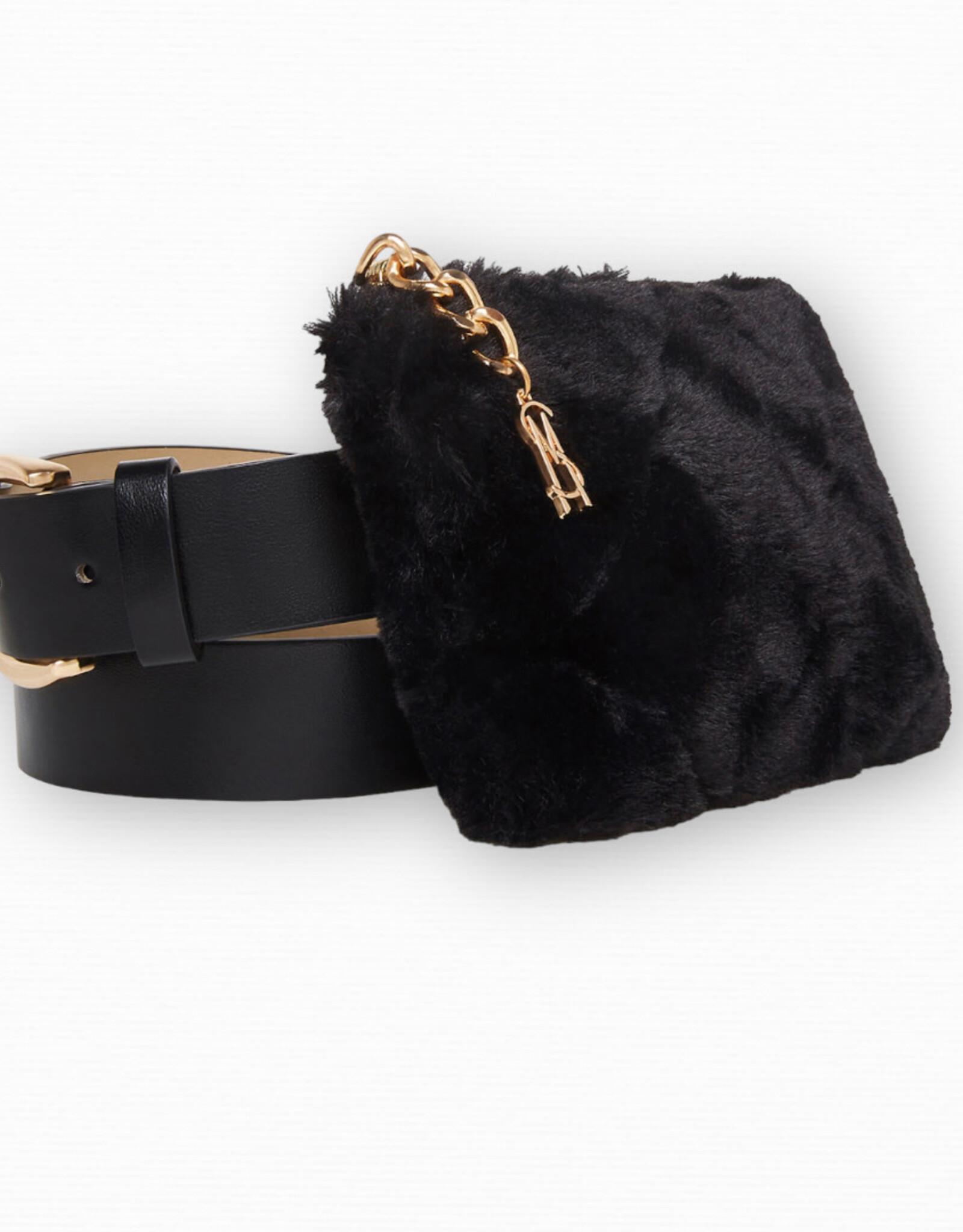 Steve Madden Steve Madden Removable Faux Fur Pouch Belt Bag