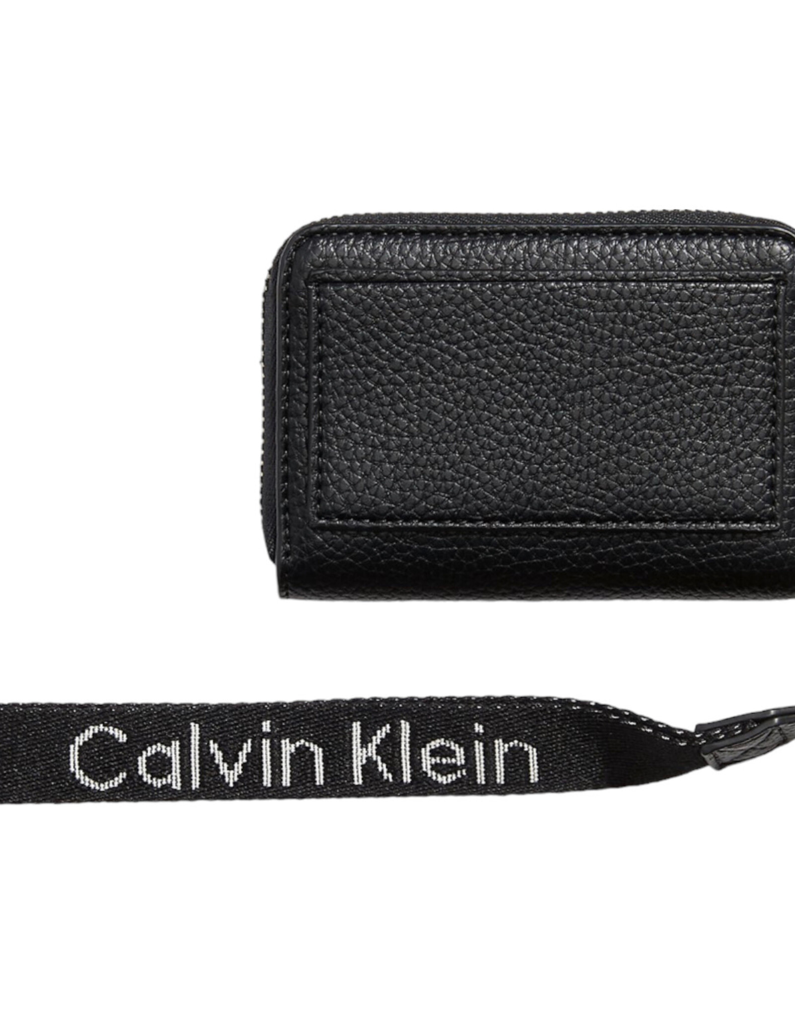 Calvin Klein Calvin Klein All Day Accordion Flap Wristlet Pebbled Leather