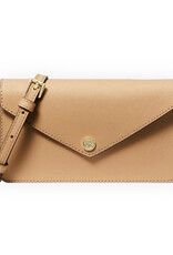 Michael Kors Michael Kors Jet Set Travel Envelope Crossbody Bag Small Saffiano Leather  Gold Tone Hardware 100% Leather Adjustable Strap