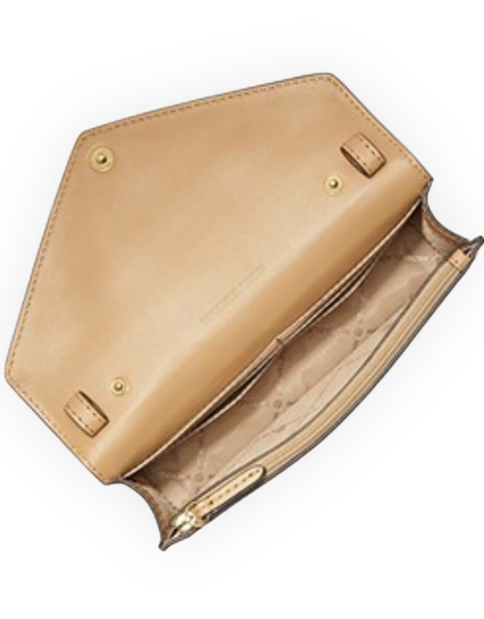 Michael Kors Michael Kors Jet Set Travel Envelope Crossbody Bag Small Saffiano Leather  Gold Tone Hardware 100% Leather Adjustable Strap