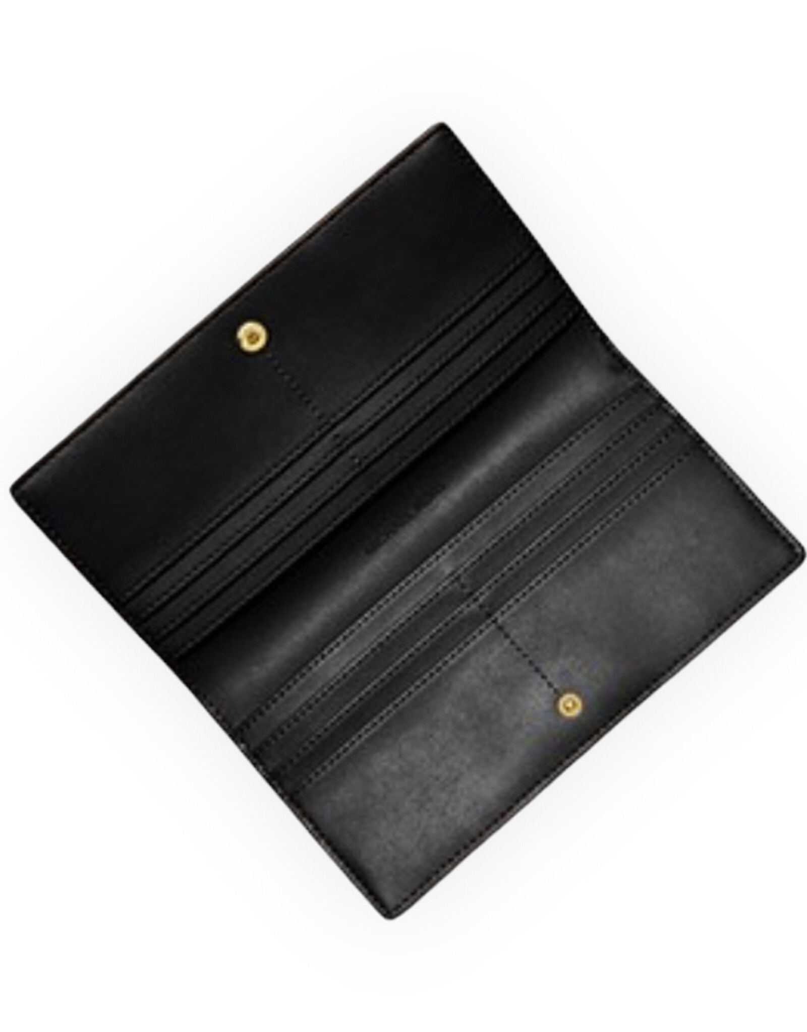 Michael Kors Michael Kors Reed Large Pebbled Leather Wallet Smart Snap Closure Polished Belted High-Shine “MK” Hardware