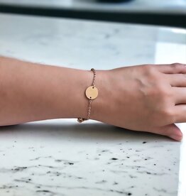 Finaella USA Fashion Jewelry Bracelet Rose Gold Plated Stainless Steel