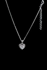 Finaella USA Fashion Jewelry Pendant Silver Plated Heart Austria Crystals