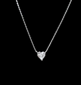 Finaella USA Fashion Jewelry Pendant Heart Silver Plated Austria Crystals