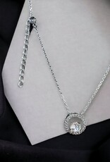 Finaella USA Fashion Jewelry Pendant Round Austria Crystal Silver Plated