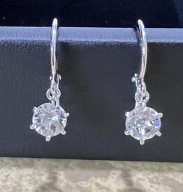 Finaella USA Fashion Jewelry Earring S925 Silver 18K Gold Plated Moissanite Stone