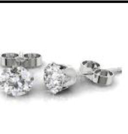 Finaella USA Fashion Jewelry Earring S925 Silver 18K Gold Plated Moissanite Stone