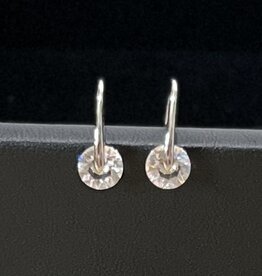 Finaella USA Fashion Jewelry Earring S925 Silver 18K Gold Plated Moissanite Stone