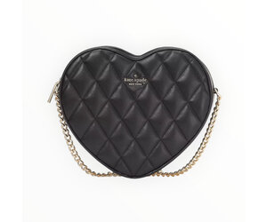 Kate Spade Other Love Shack Heart Crossbody Quilted Leather Gold