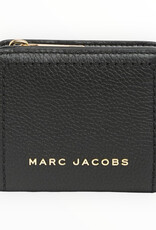 Marc Jacobs Marc Jacobs Compact Bifold Small Wallet Pebbled Leather Zip Compartment