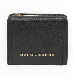 Marc Jacobs Marc Jacobs Compact Bifold Small Wallet Pebbled Leather Zip Compartment