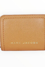 Marc Jacobs Marc Jacobs Compact Bifold Small Wallet Pebbled Leather Zip Compartment
