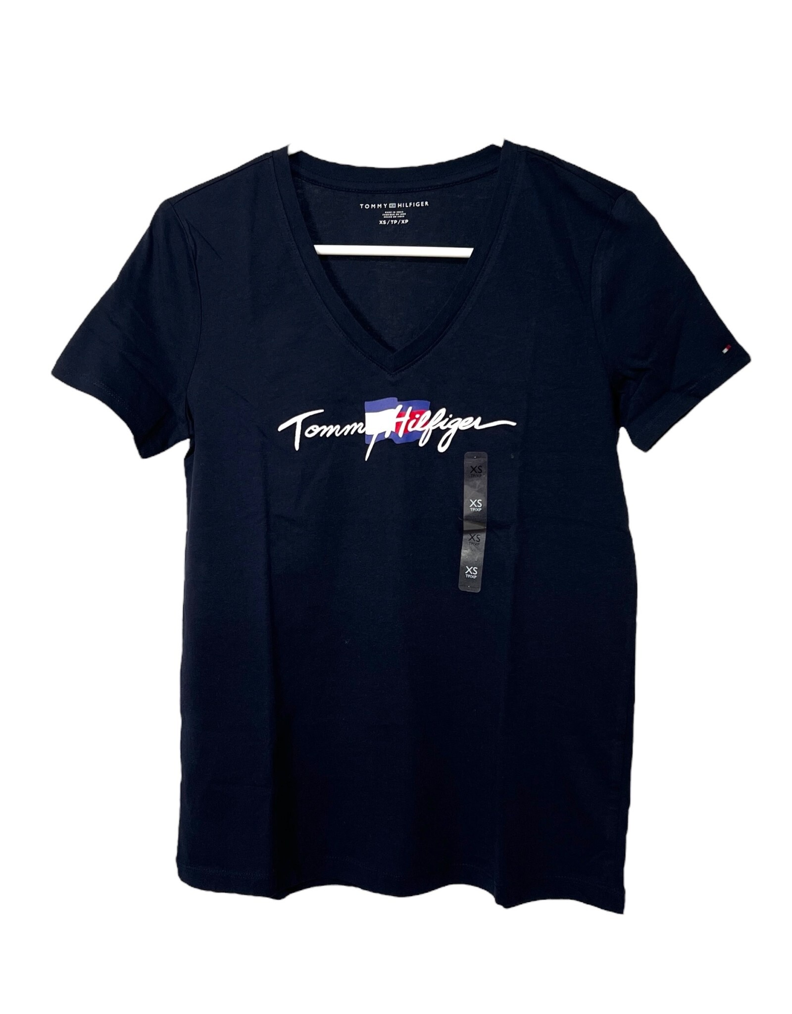 Tommy Hilfiger Tommy Hilfiger Classic Script V-Neck Tee