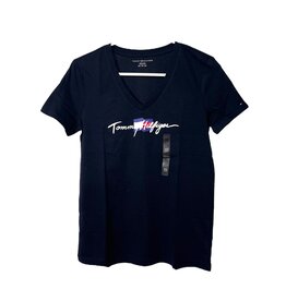 Tommy Hilfiger Tommy Hilfiger Classic Script V-Neck Tee