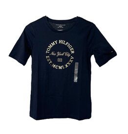 Tommy Hilfiger Tommy Hilfiger Mettalic Round Logo Tee
