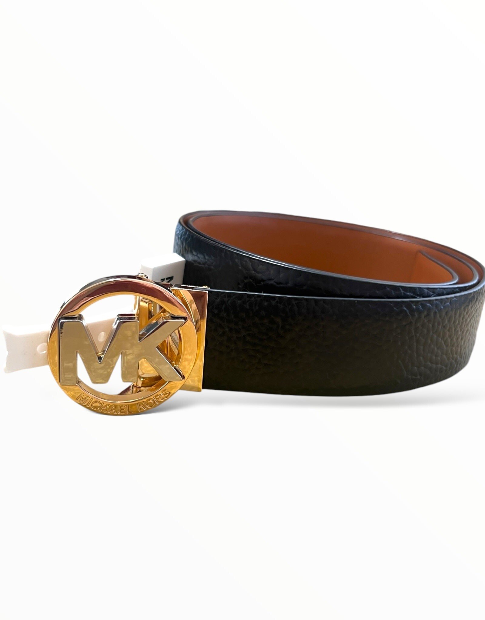 Michael Kors Michael Kors Belt Reversible Logo Round Buckle Soft Leather