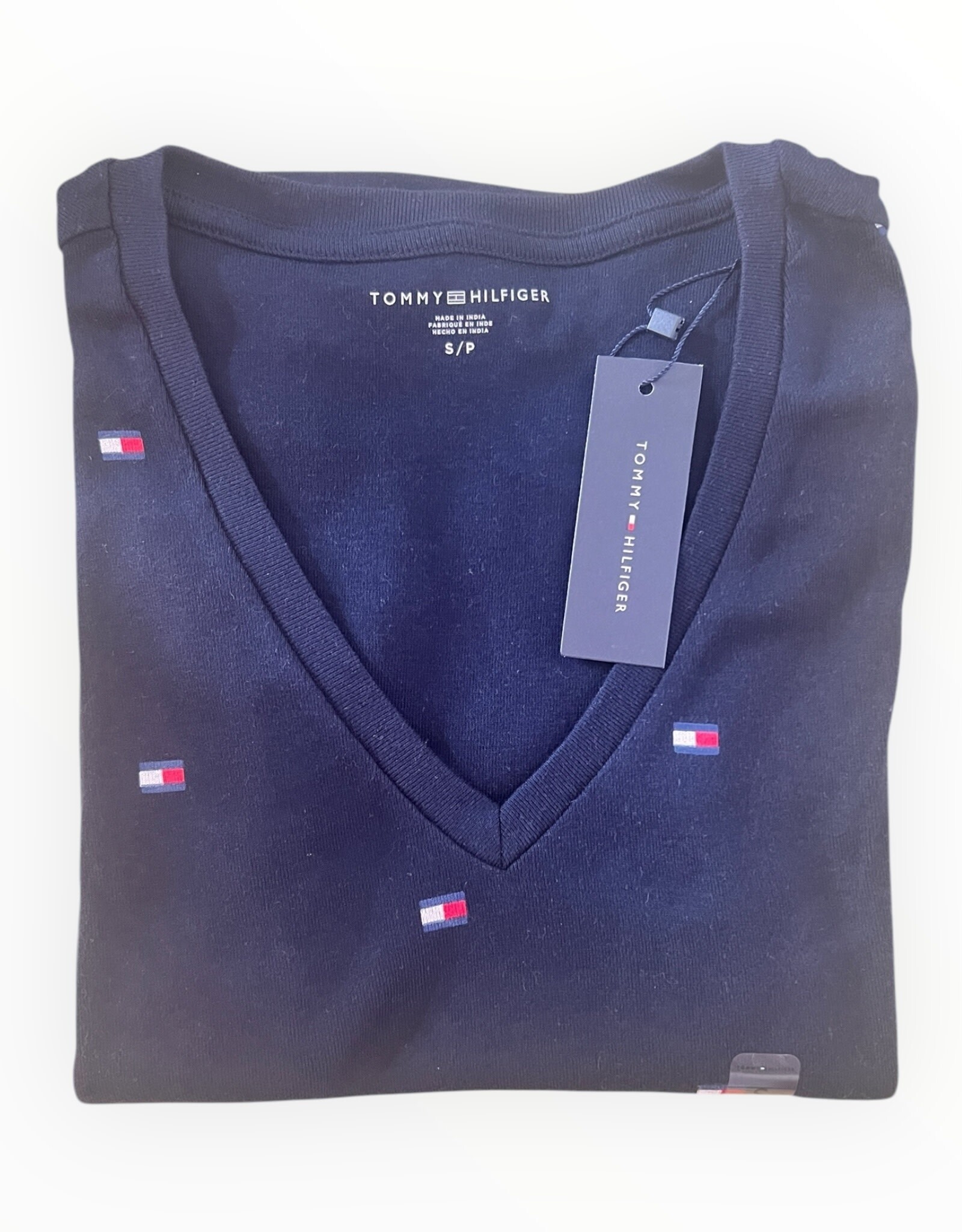 Tommy Hilfiger Tommy Hilfiger Printed Flag Fav Tee V-Neck