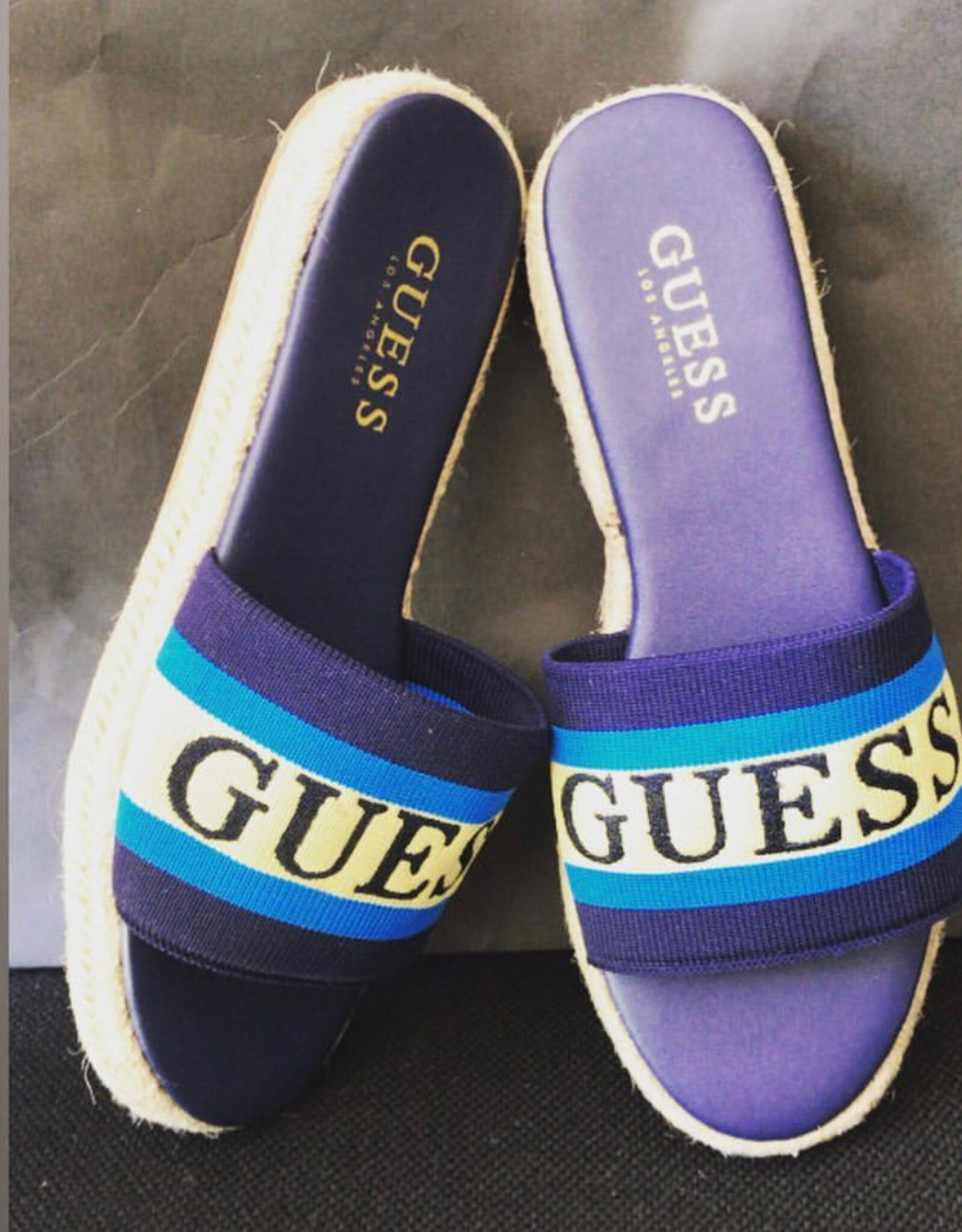 Guess Guess Espadrille Slides GF Carlita