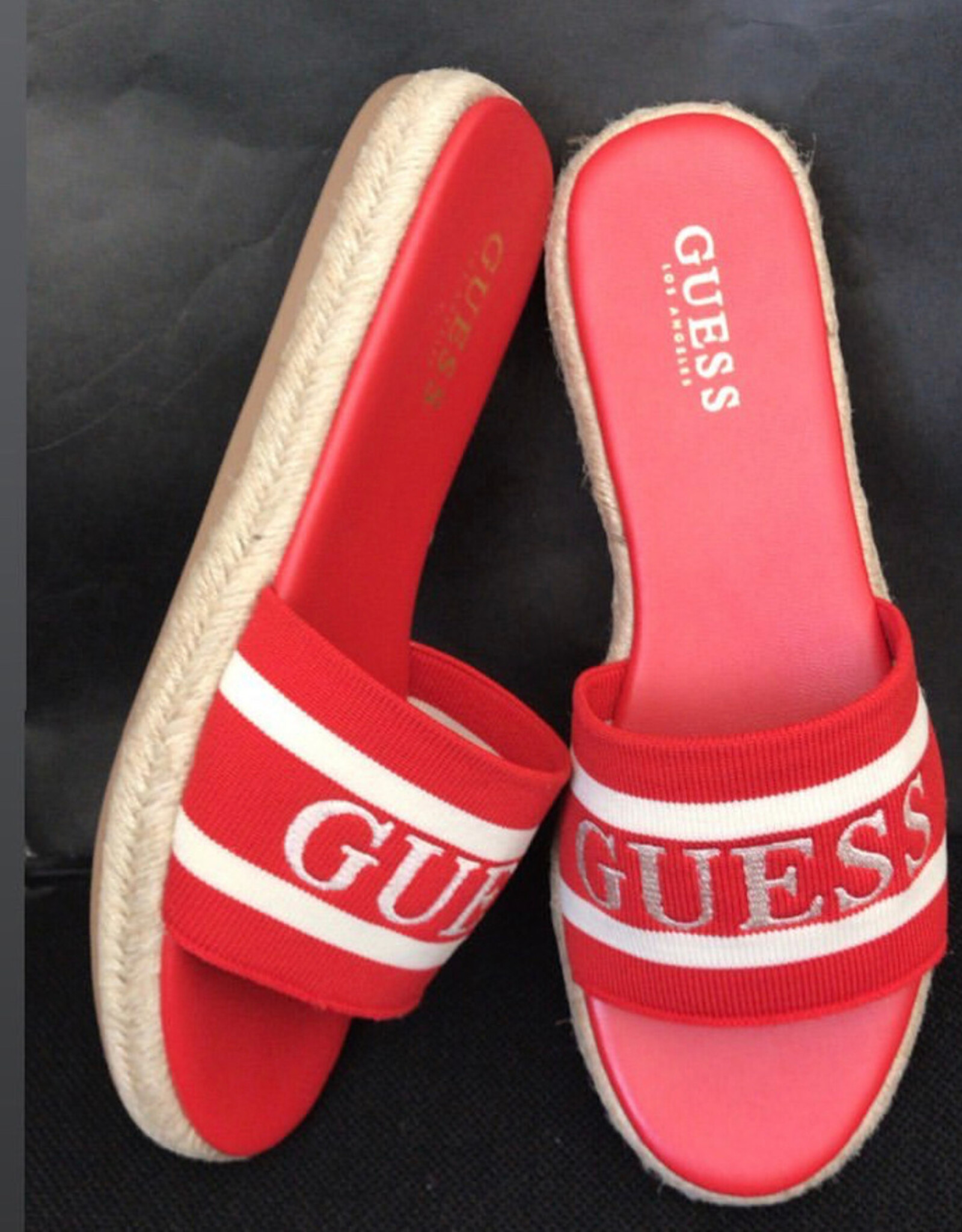 Guess Guess Espadrille Slides GF Carlita