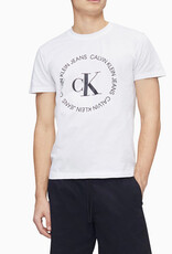 Calvin Klein Calvin Klein Tee Monogram Pinstripe Crew Neck
