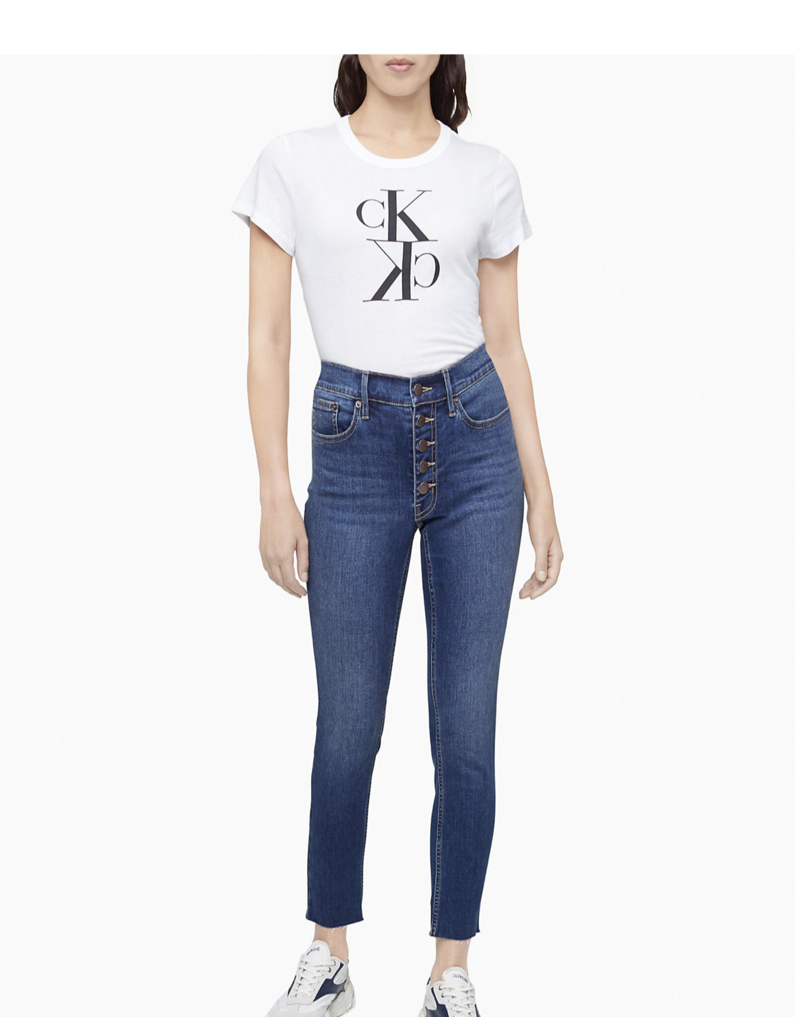 Calvin Klein Calvin Klein Tee Crewneck Mirror Monogram Logo