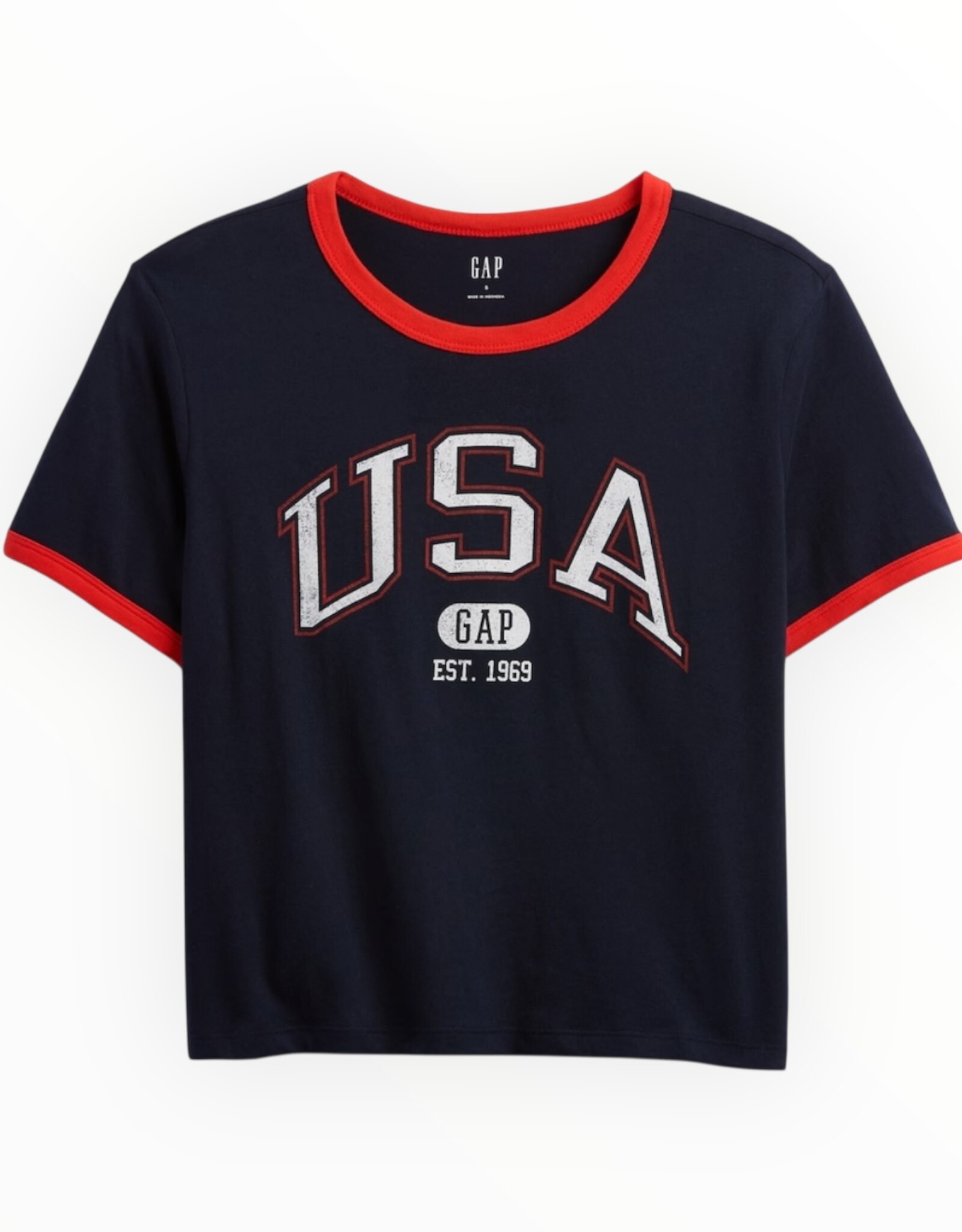 Gap Gap Shrunken Graphic Ringer T-Shirt