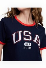 Gap Gap Shrunken Graphic Ringer T-Shirt