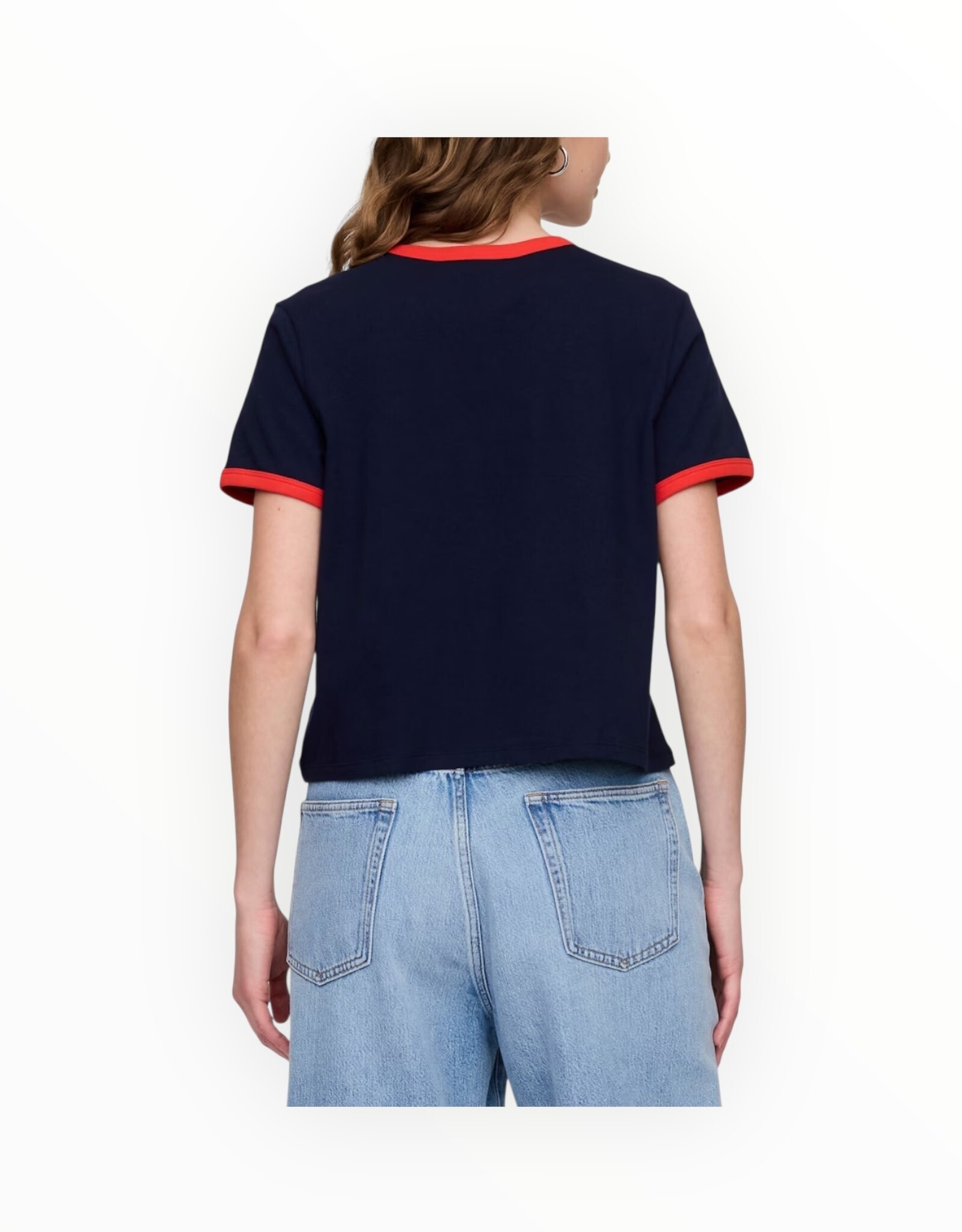 Gap Gap Shrunken Graphic Ringer T-Shirt