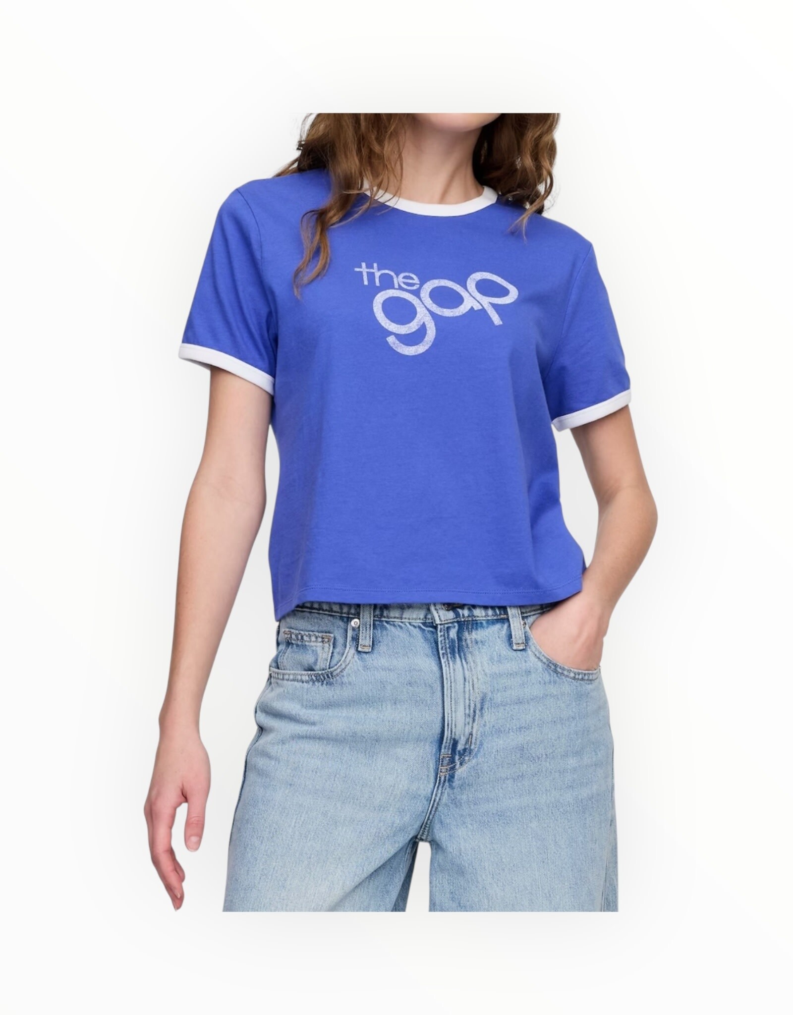 Gap Gap Shrunken Graphic Ringer T-Shirt