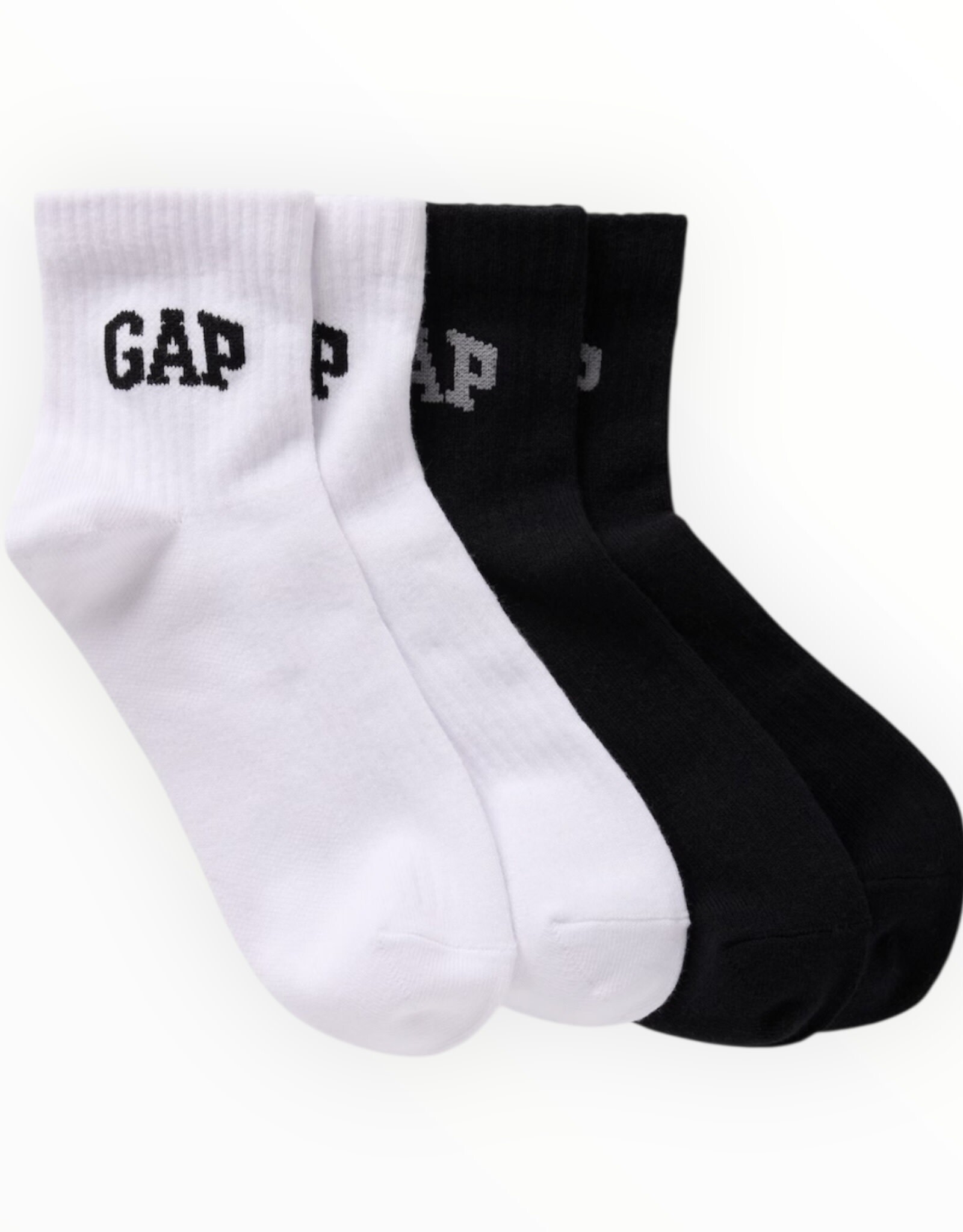 Gap Gap 2-Pack Logo Quarter Crew Socks (One Size Fits All)