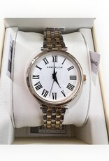 Anne Klein Anne Klein Watch Round Case Roman Numeral Dial Two-Tone Gold Alloy Bracelet