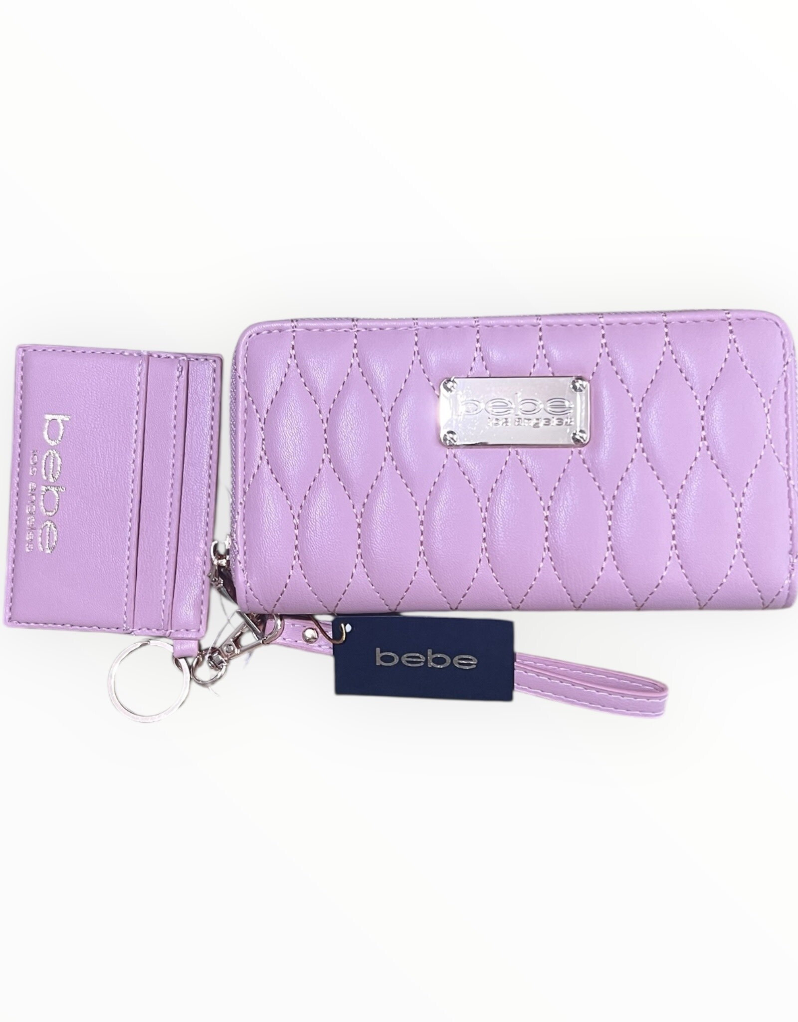 Bebe Bebe Long Zip Wallet Soft Leather with Card Case