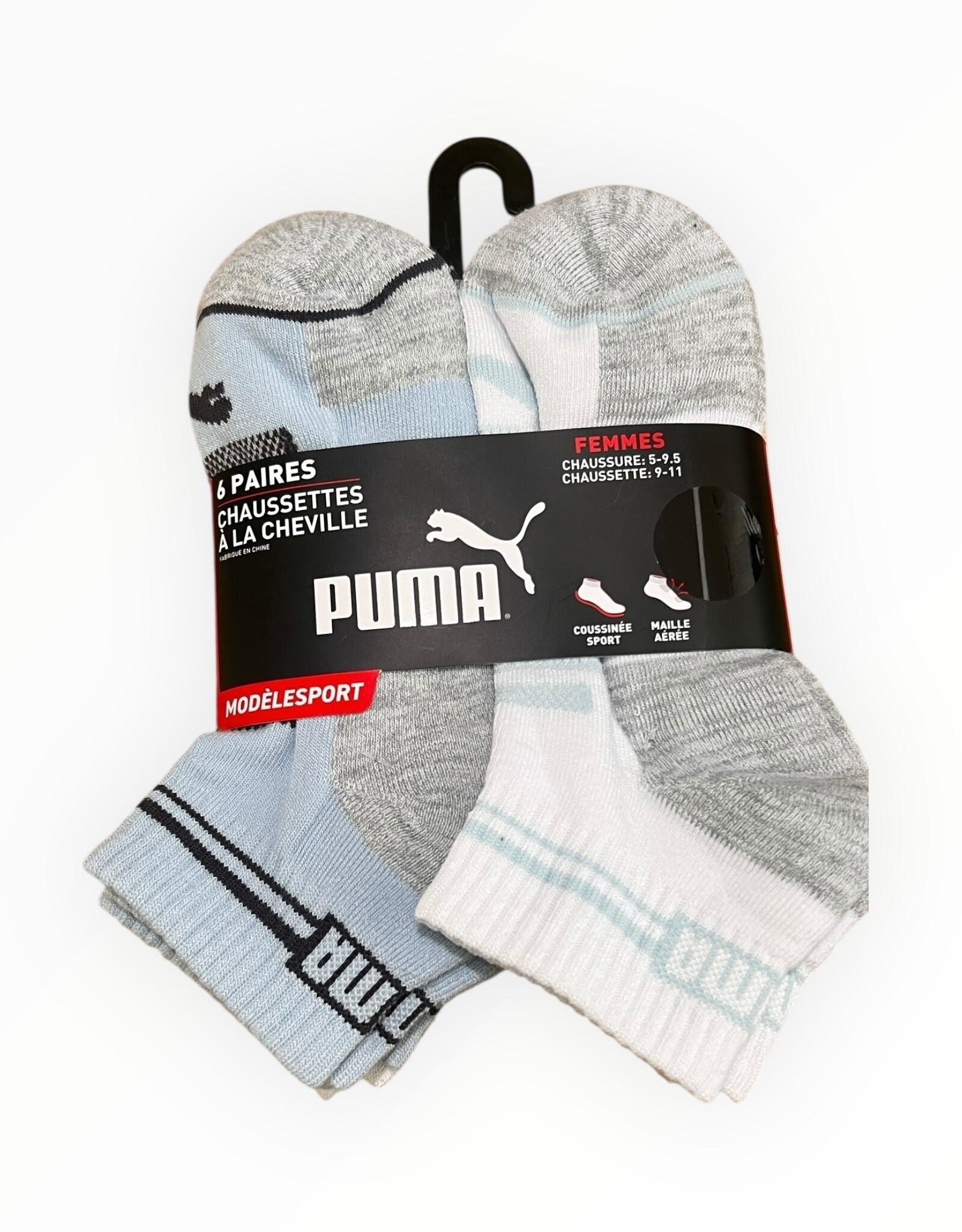 Puma Puma 6 Pairs Qtr. Crew Socks