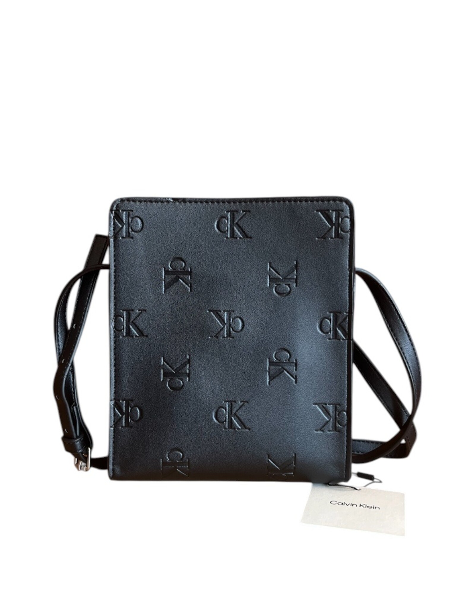 Calvin Klein Calvin Klein Embossed Leather Phone Crossbody
