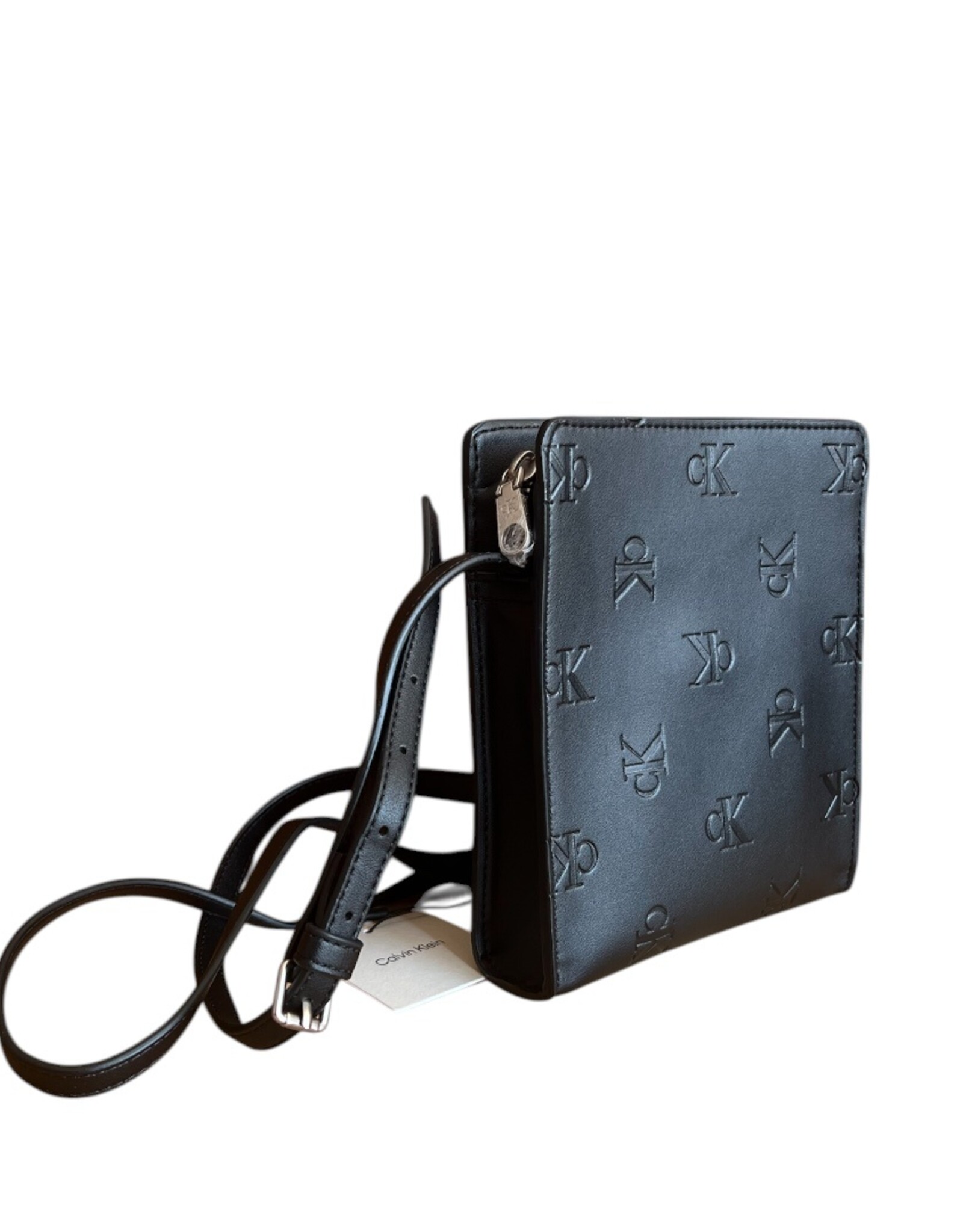 Calvin Klein Calvin Klein Embossed Leather Phone Crossbody