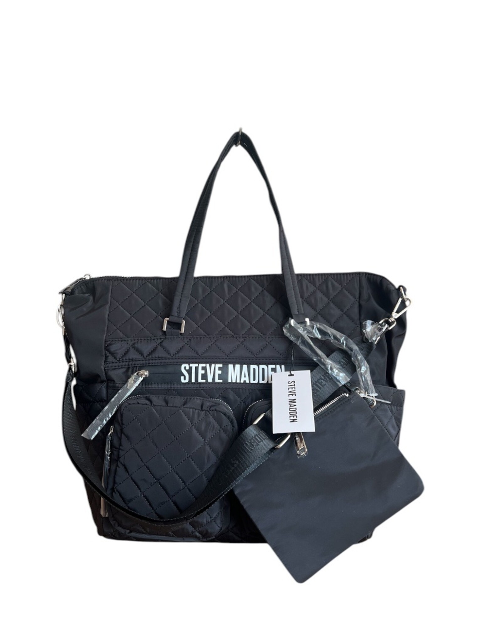Steve Madden Steve Madden Weekender Tote Nylon Top Zip with Detachable Wristlet