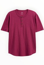 Gap Gap Lived-In Relaxed Curved Hem Henley T-Shirt