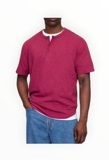 Gap Gap Lived-In Relaxed Curved Hem Henley T-Shirt