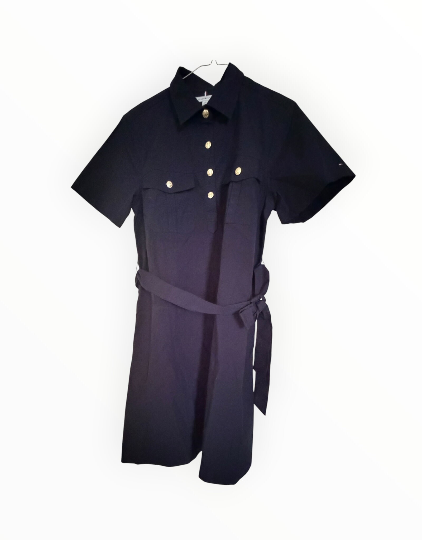 Tommy Hilfiger Tommy Hilfiger Dress  with Collar Short Sleeve Gold Button