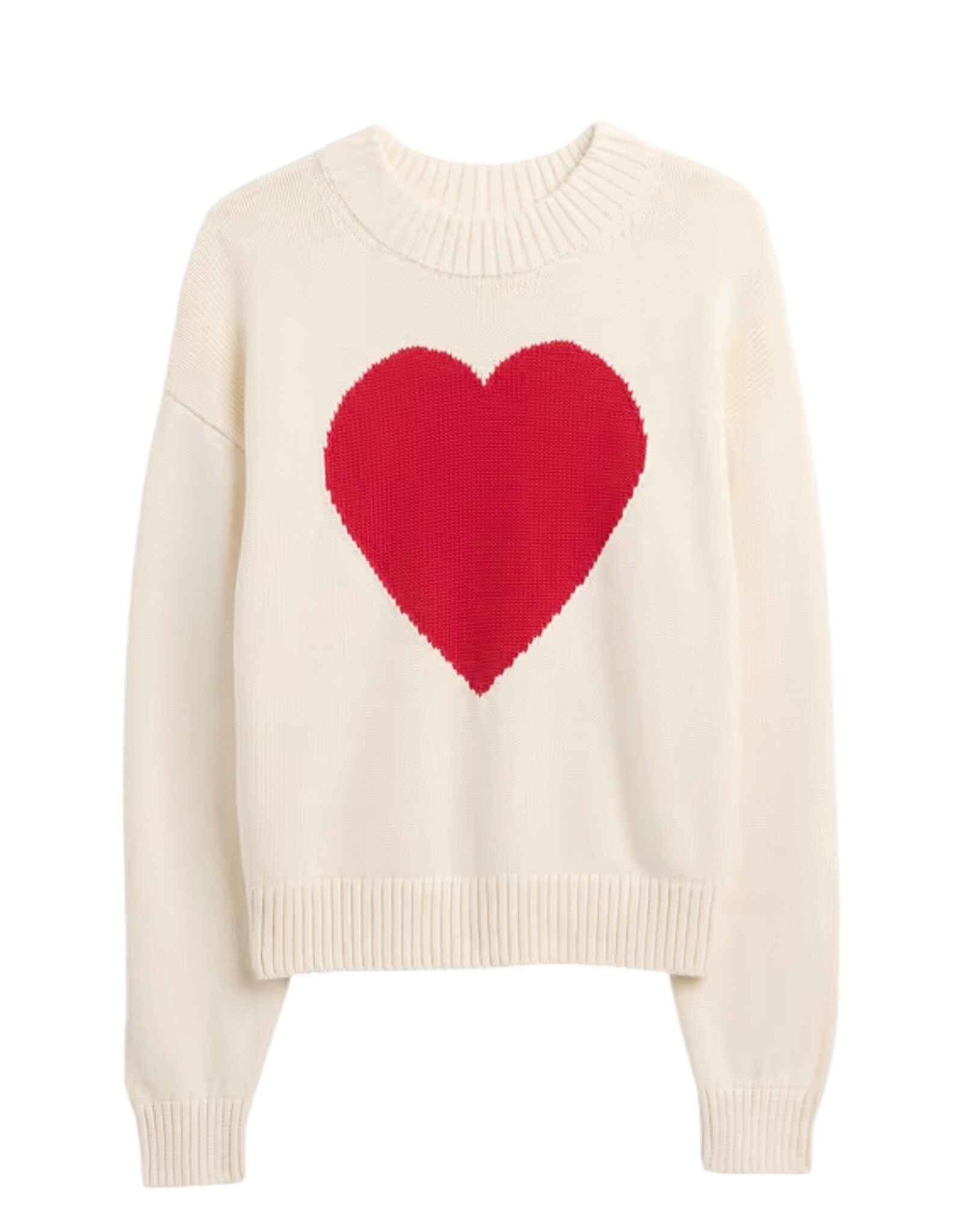 Gap Gap Sweater Relaxed Cropped Intarsia